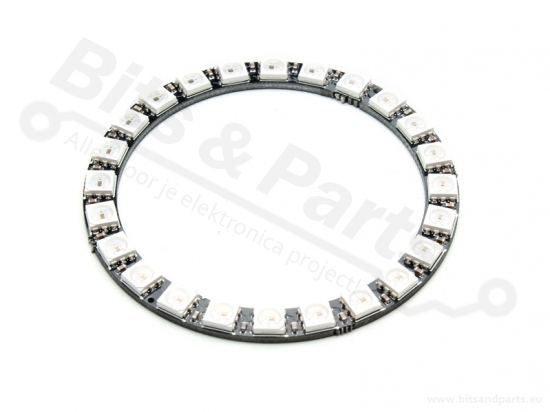 LED Ring 24x WS2812 RGB 5050 RGB LEDs with drivers (24bits)